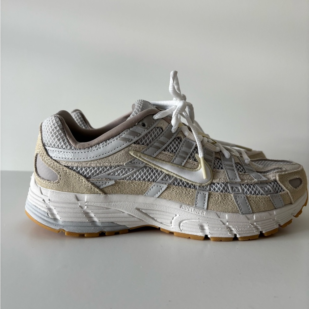 Nike P-6000 in Light Gray and White with Tan Accents - Picture 5 of 6